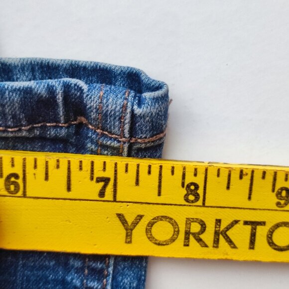 Jones New York Lexington jeans women's size 12 denim blue straight high rise - Picture 16 of 16